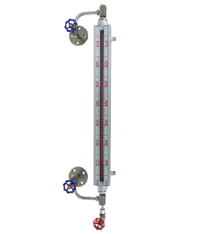 UGS型無盲區(qū)石英管/玻璃管液位計 雙色/彩色 可帶伴熱、LED燈 材質碳鋼/不銹鋼 UGS
